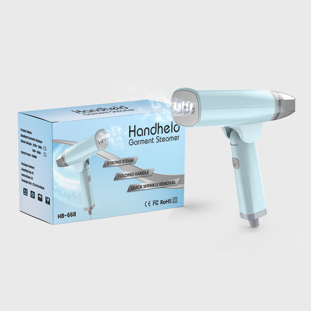 Portable & Foldable Garment Steamer – 1300W Powerful Home & Travel Steamer
